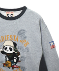 PANDIESTA(パンディエスタ) |SB 熊猫謹製 エアプレーパンダ バイカラー クルー スウェット(564855 MENS)