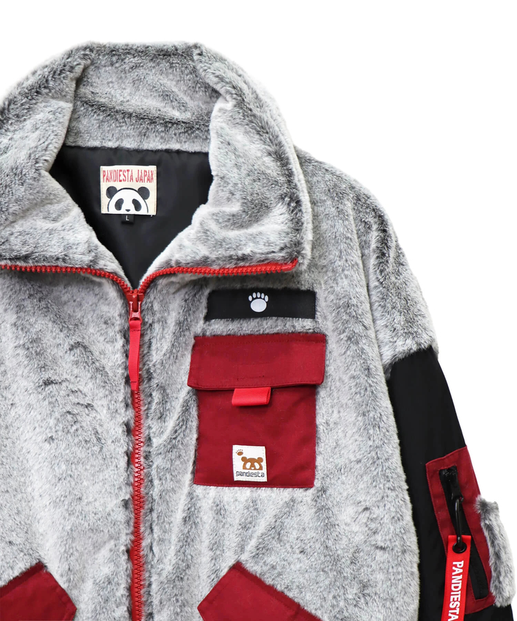 PANDIESTA(パンディエスタ) |SB PANDIESTA ミリタリー 切替 フェイクファー スタンドジャケット(564202 MENS/WOMENS)