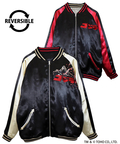 PANDIESTA(パンディエスタ) |SB ゴジラ 錦nishiki 月下桜 ゴジラ リバーシブル スカジャン ブラック(564362 MENS)