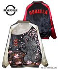 PANDIESTA(パンディエスタ) |SB ゴジラ 錦nishiki 月下桜 ゴジラ リバーシブル スカジャン ブラック(564362 MENS)