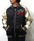 PANDIESTA(パンディエスタ) |SB ゴジラ 錦nishiki 月下桜 ゴジラ リバーシブル スカジャン ブラック(564362 MENS)