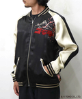 PANDIESTA(パンディエスタ) |SB ゴジラ 錦nishiki 月下桜 ゴジラ リバーシブル スカジャン ブラック(564362 MENS)