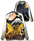 PANDIESTA(パンディエスタ) |SB ゴジラ 錦nishiki 月下富士 キングギドラ リバーシブル スカジャン ブラック(564364 MENS)