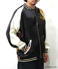 PANDIESTA(パンディエスタ) |SB ゴジラ 錦nishiki 月下富士 キングギドラ リバーシブル スカジャン ブラック(564364 MENS)