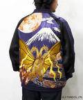 PANDIESTA(パンディエスタ) |SB ゴジラ 錦nishiki 月下富士 キングギドラ リバーシブル スカジャン ネイビー(564364 MENS)