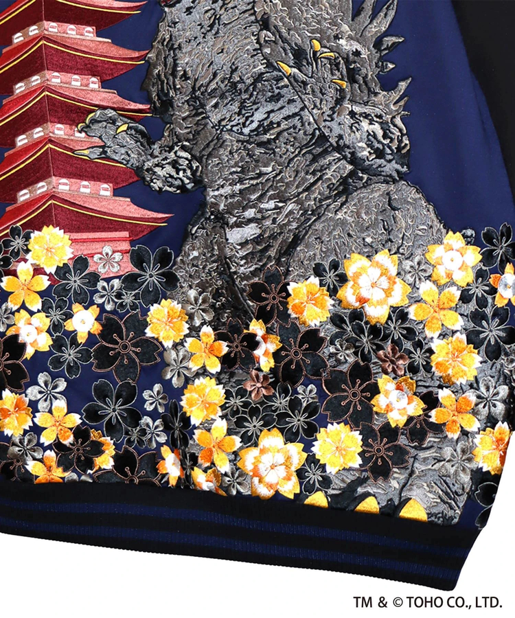 PANDIESTA(パンディエスタ) |SB ゴジラ 錦nishiki 月下 ゴジラ 総刺繍 トラックジャージ(564363 MENS)