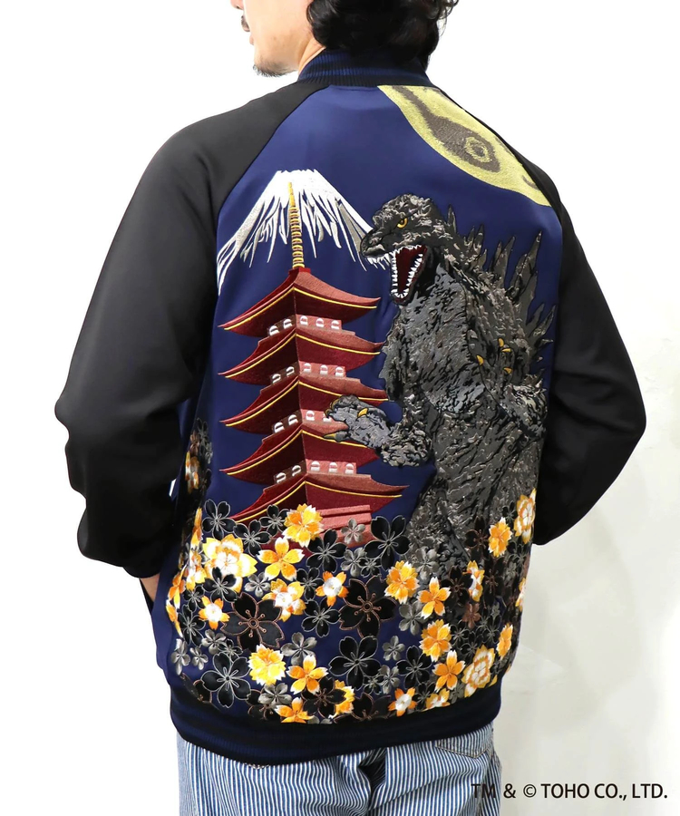 PANDIESTA(パンディエスタ) |SB ゴジラ 錦nishiki 月下 ゴジラ 総刺繍 トラックジャージ(564363 MENS)