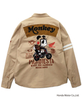 PANDIESTA(パンディエスタ) |SB Honda Pandiesta MONKEY125 ミリタリー ストレッチ ツイルシャツ(564504 MENS)