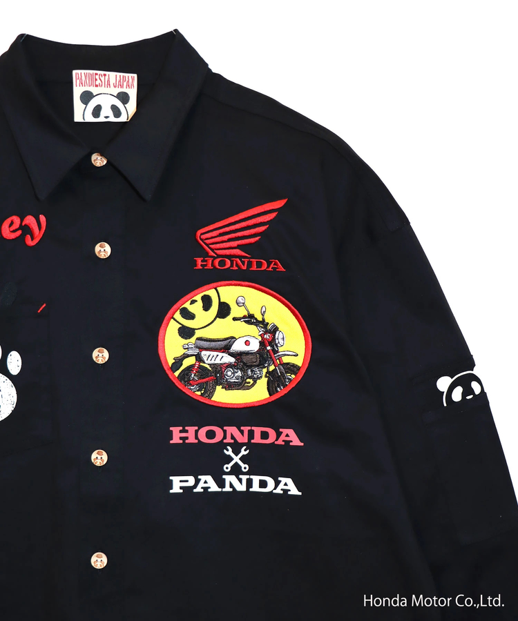 PANDIESTA(パンディエスタ) |SB Honda Pandiesta MONKEY125 ミリタリー ストレッチ ツイルシャツ(564504 MENS)