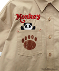 PANDIESTA(パンディエスタ) |SB Honda Pandiesta MONKEY125 ミリタリー ストレッチ ツイルシャツ(564504 MENS)