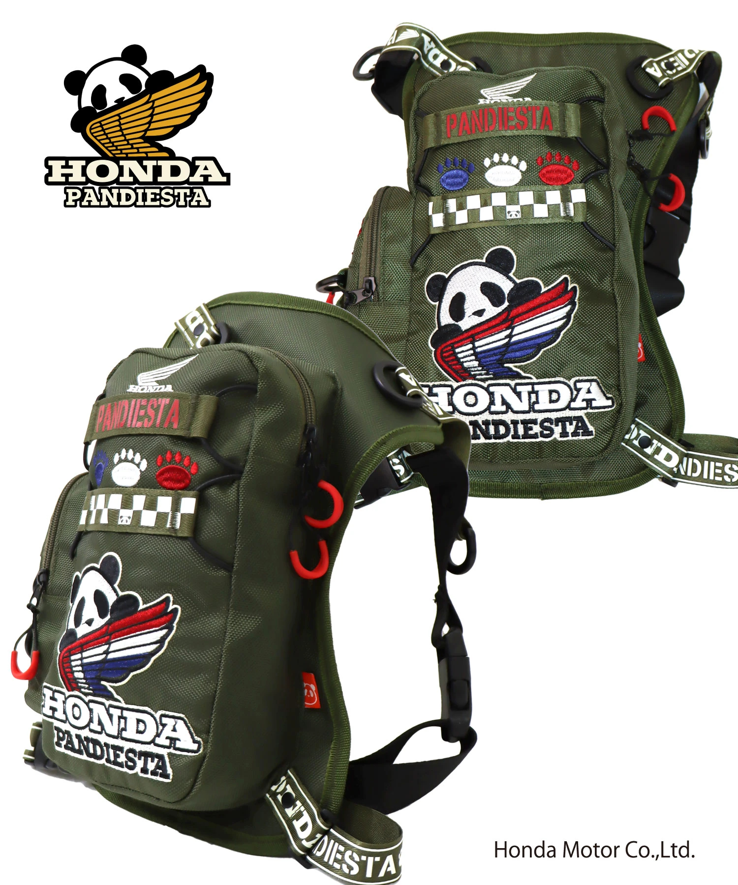 超ポイントアップ祭 PANDA Pandiesta Honda SB WING レッグポーチ(564509 2WAY バイクウェア・装備
