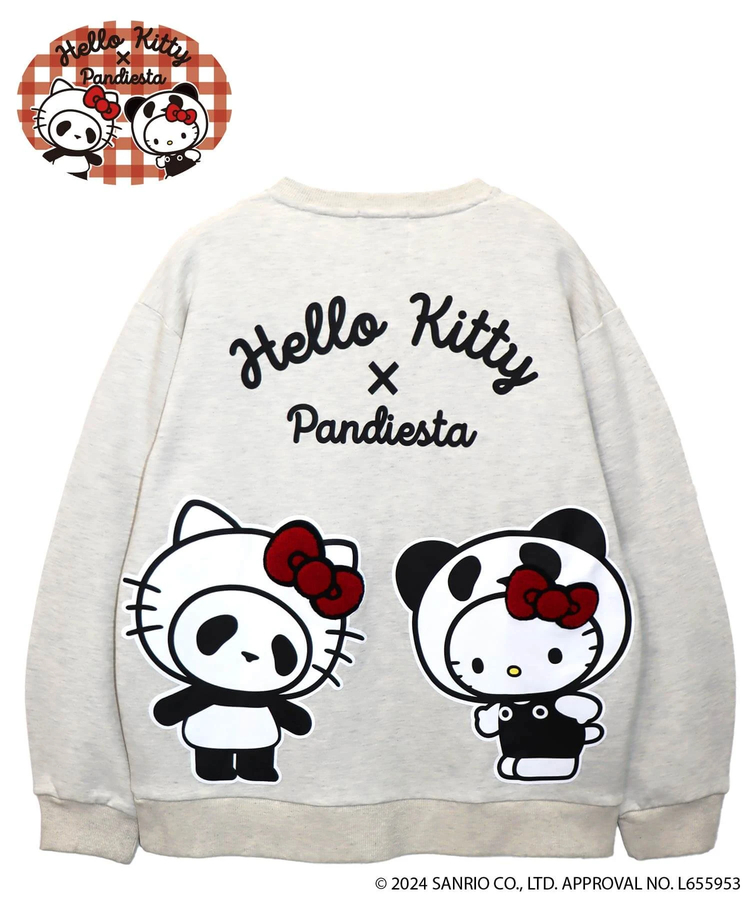 PANDIESTA(パンディエスタ) |SB Hello Kitty Pandiesta なりきりキティ＆なりきりパンダ スウェット トレーナー (564407 MENS)