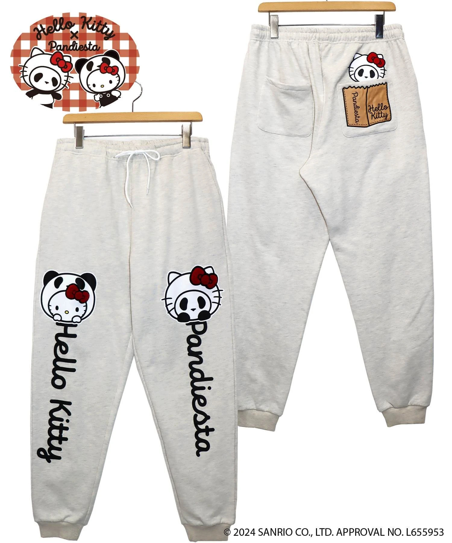 SB Hello Kitty Pandiesta なりきりキティ＆なりきりパンダ スウェット