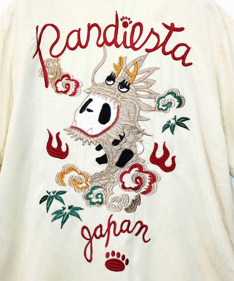 PANDIESTA(パンディエスタ) |SB 熊猫謹製 パンドラゴン 総刺繍 オープン シャツ(585202 MENS)