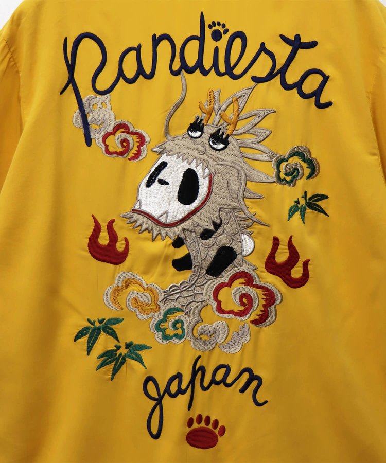 PANDIESTA(パンディエスタ) |SB 熊猫謹製 パンドラゴン 総刺繍 オープン シャツ(585202 MENS)