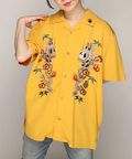 PANDIESTA(パンディエスタ) |SB 熊猫謹製 パンドラゴン 総刺繍 オープン シャツ(585202 MENS)