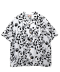 PANDIESTA(パンディエスタ) |SB 熊猫謹製 くまねこ楽団 レーヨン アロハ シャツ(585203 MENS)