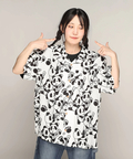 PANDIESTA(パンディエスタ) |SB 熊猫謹製 くまねこ楽団 レーヨン アロハ シャツ(585203 MENS)