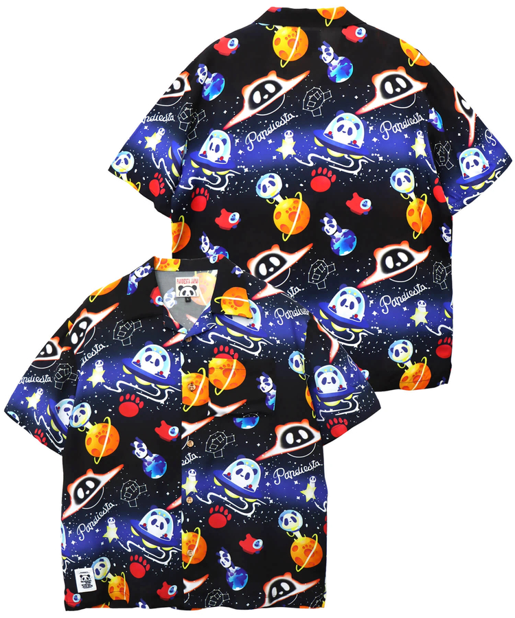 PANDIESTA(パンディエスタ) |SB 熊猫謹製 スペースパンダ レーヨン アロハ シャツ(585204 MENS)