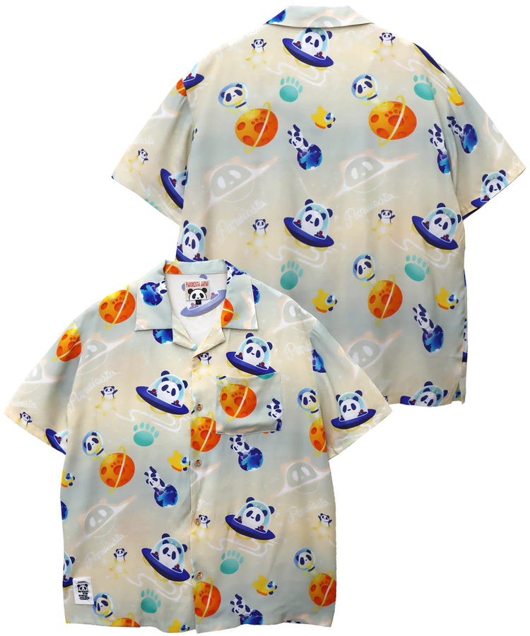 PANDIESTA(パンディエスタ) |SB 熊猫謹製 スペースパンダ レーヨン アロハ シャツ(585204 MENS)