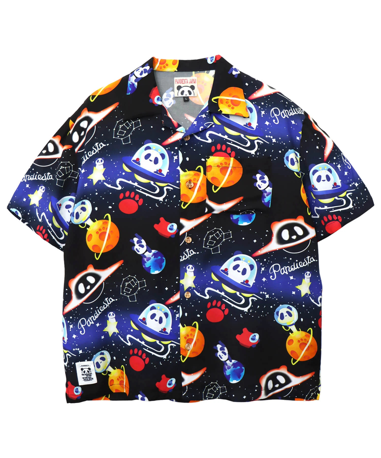 PANDIESTA(パンディエスタ) |SB 熊猫謹製 スペースパンダ レーヨン アロハ シャツ(585204 MENS)