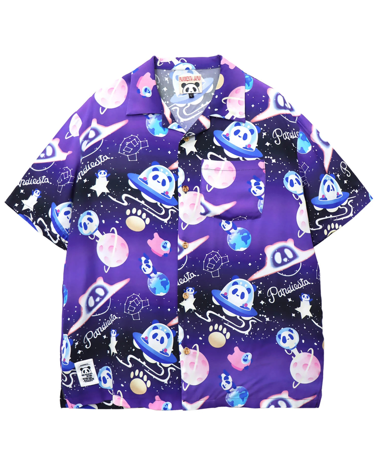PANDIESTA(パンディエスタ) |SB 熊猫謹製 スペースパンダ レーヨン アロハ シャツ(585204 MENS)