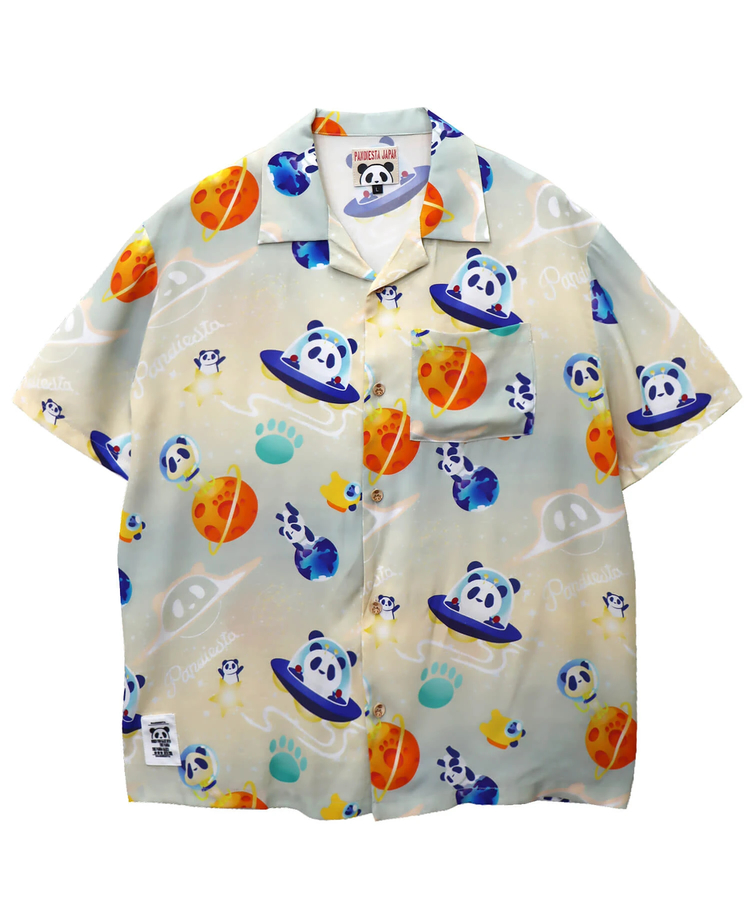 PANDIESTA(パンディエスタ) |SB 熊猫謹製 スペースパンダ レーヨン アロハ シャツ(585204 MENS)