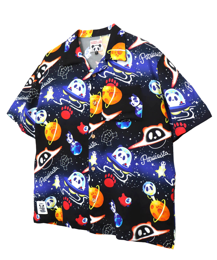 PANDIESTA(パンディエスタ) |SB 熊猫謹製 スペースパンダ レーヨン アロハ シャツ(585204 MENS)