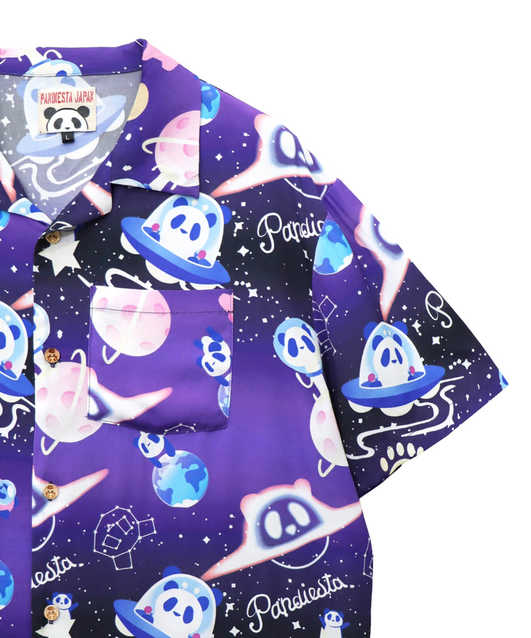 PANDIESTA(パンディエスタ) |SB 熊猫謹製 スペースパンダ レーヨン アロハ シャツ(585204 MENS)