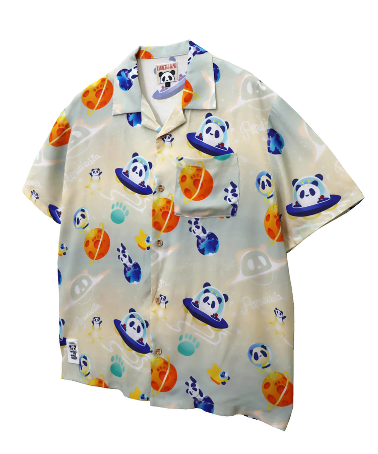 PANDIESTA(パンディエスタ) |SB 熊猫謹製 スペースパンダ レーヨン アロハ シャツ(585204 MENS)