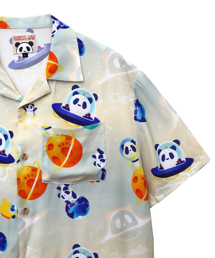 PANDIESTA(パンディエスタ) |SB 熊猫謹製 スペースパンダ レーヨン アロハ シャツ(585204 MENS)
