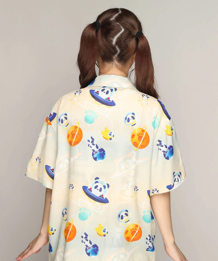 PANDIESTA(パンディエスタ) |SB 熊猫謹製 スペースパンダ レーヨン アロハ シャツ(585204 MENS)