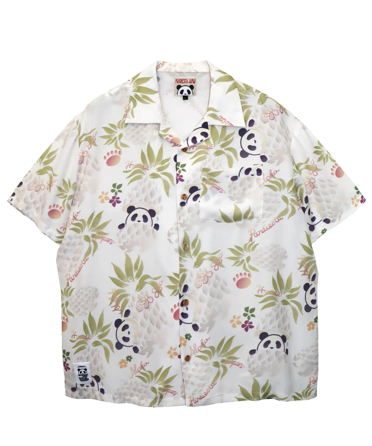 PANDIESTA(パンディエスタ) |SB 熊猫謹製 パイナップルパンダ レーヨン アロハ シャツ(585205 MENS)