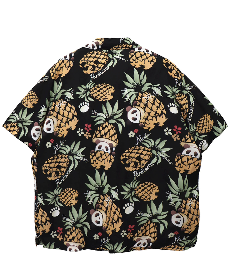 PANDIESTA(パンディエスタ) |SB 熊猫謹製 パイナップルパンダ レーヨン アロハ シャツ(585205 MENS)