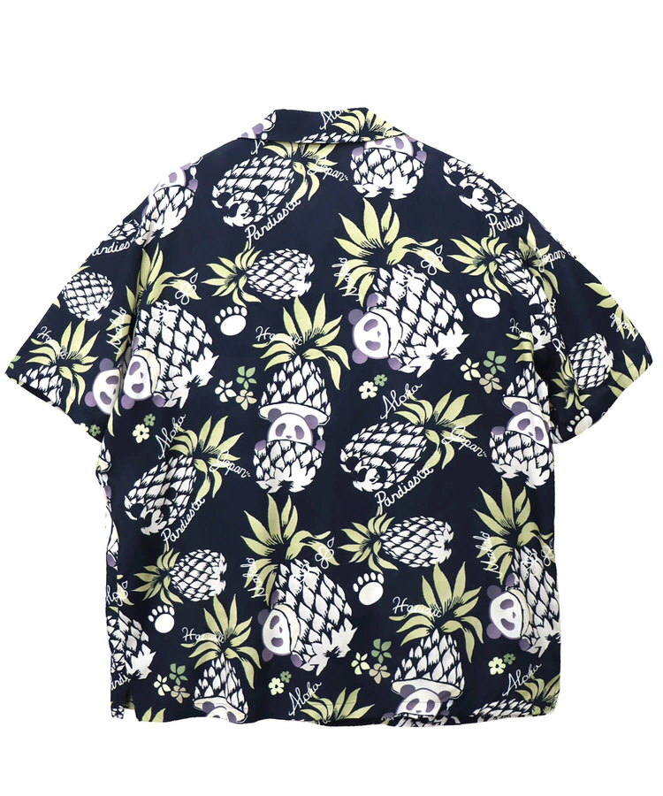 PANDIESTA(パンディエスタ) |SB 熊猫謹製 パイナップルパンダ レーヨン アロハ シャツ(585205 MENS)