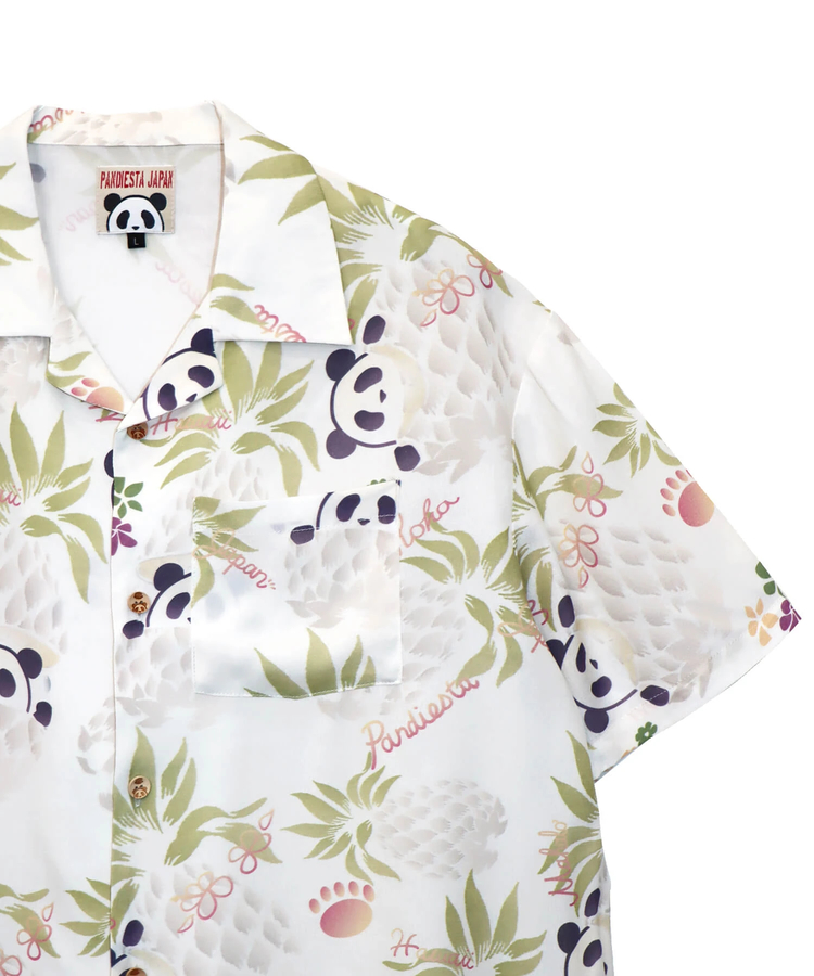 PANDIESTA(パンディエスタ) |SB 熊猫謹製 パイナップルパンダ レーヨン アロハ シャツ(585205 MENS)