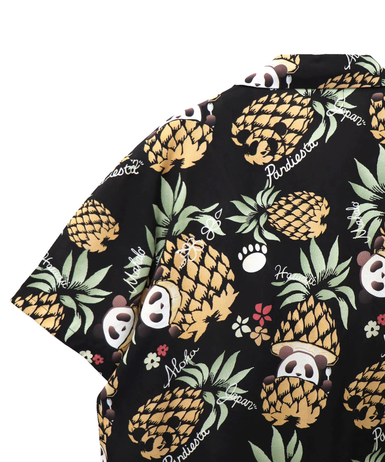 PANDIESTA(パンディエスタ) |SB 熊猫謹製 パイナップルパンダ レーヨン アロハ シャツ(585205 MENS)