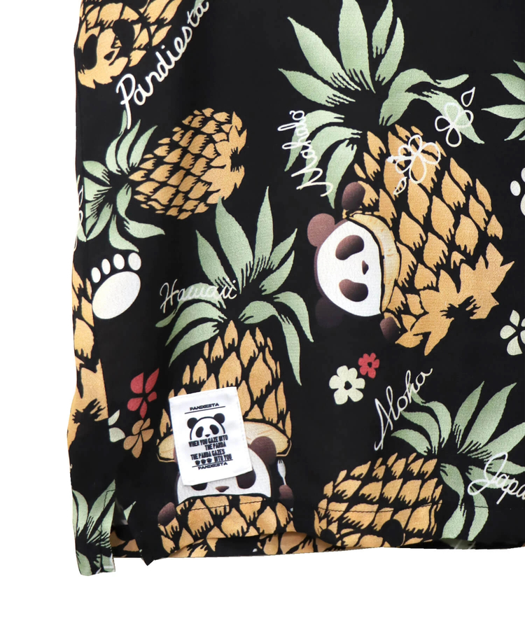 PANDIESTA(パンディエスタ) |SB 熊猫謹製 パイナップルパンダ レーヨン アロハ シャツ(585205 MENS)