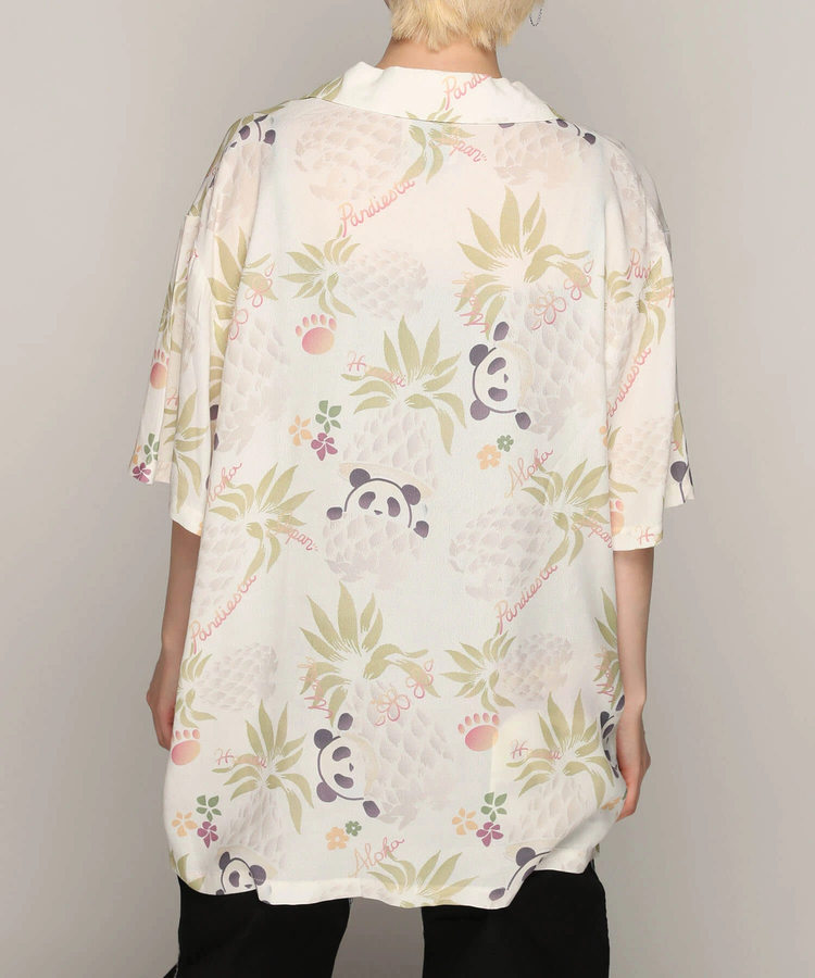 PANDIESTA(パンディエスタ) |SB 熊猫謹製 パイナップルパンダ レーヨン アロハ シャツ(585205 MENS)