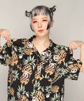 PANDIESTA(パンディエスタ) |SB 熊猫謹製 パイナップルパンダ レーヨン アロハ シャツ(585205 MENS)