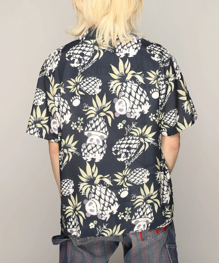 PANDIESTA(パンディエスタ) |SB 熊猫謹製 パイナップルパンダ レーヨン アロハ シャツ(585205 MENS)