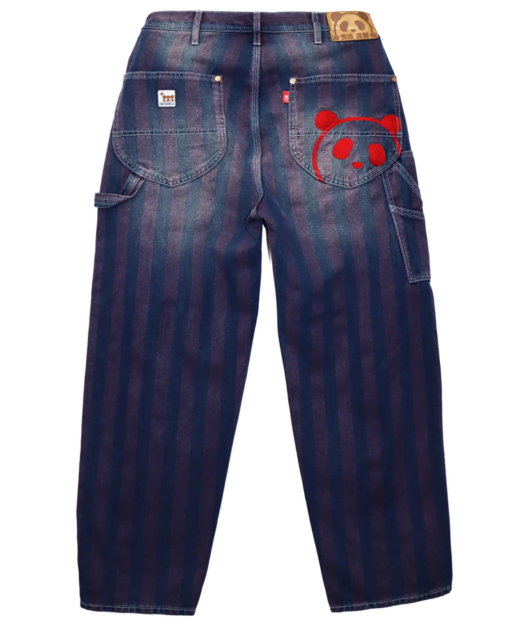 PANDIESTA(パンディエスタ) |SB 熊猫謹製 ストライプジャガード ワイド ペインターパンツ(585651 MENS)