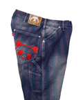 PANDIESTA(パンディエスタ) |SB 熊猫謹製 ストライプジャガード ワイド ペインターパンツ(585651 MENS)
