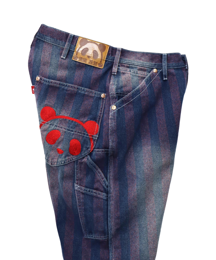 PANDIESTA(パンディエスタ) |SB 熊猫謹製 ストライプジャガード ワイド ペインターパンツ(585651 MENS)