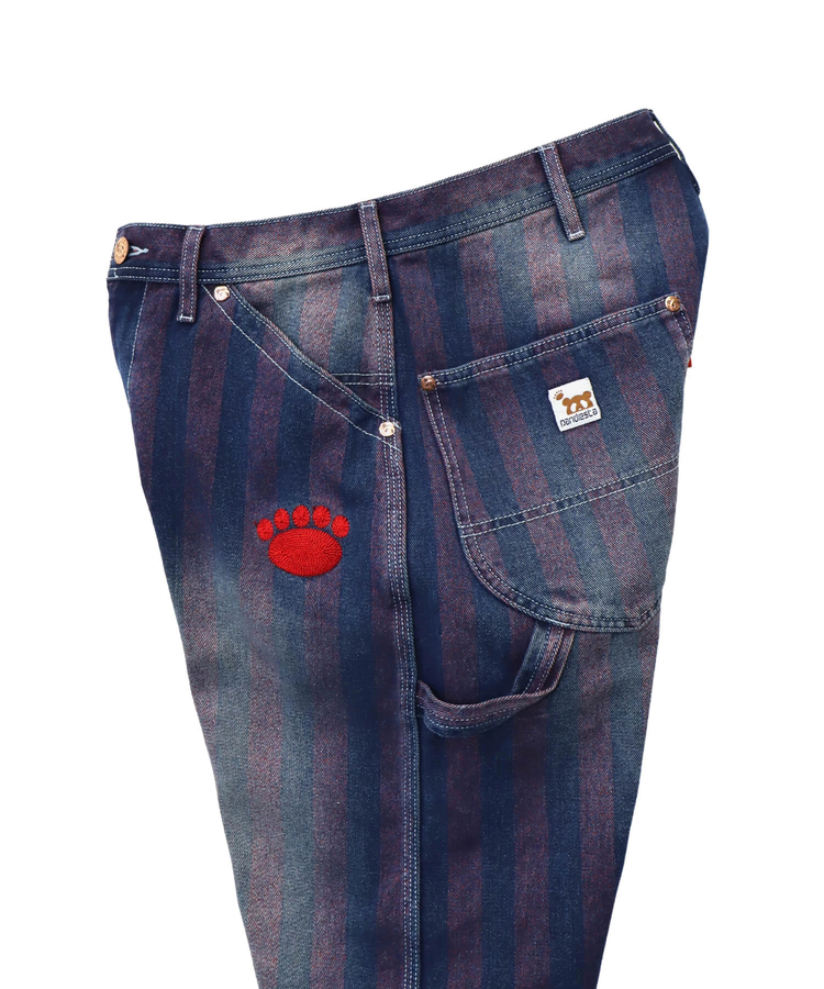 PANDIESTA(パンディエスタ) |SB 熊猫謹製 ストライプジャガード ワイド ペインターパンツ(585651 MENS)