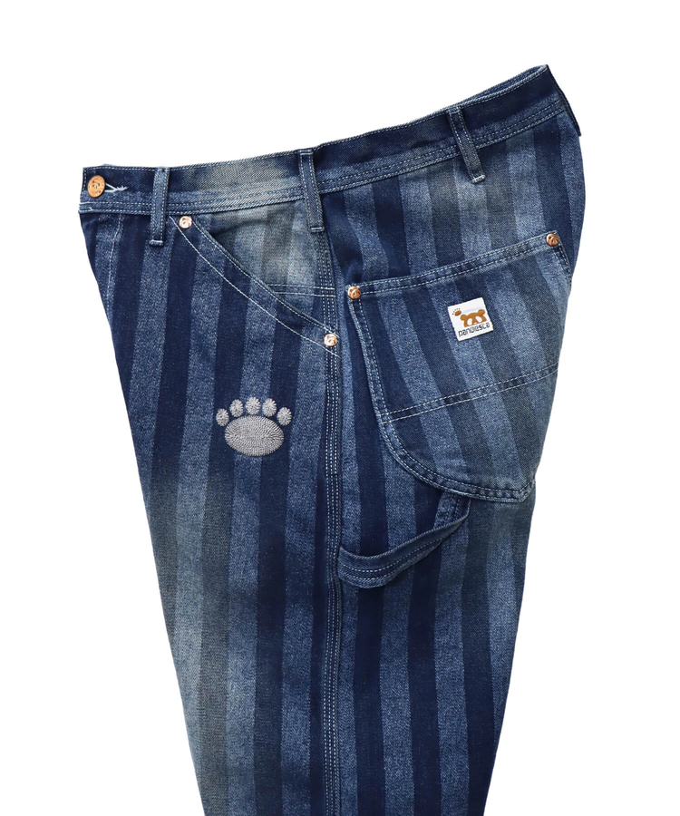 PANDIESTA(パンディエスタ) |SB 熊猫謹製 ストライプジャガード ワイド ペインターパンツ(585651 MENS)