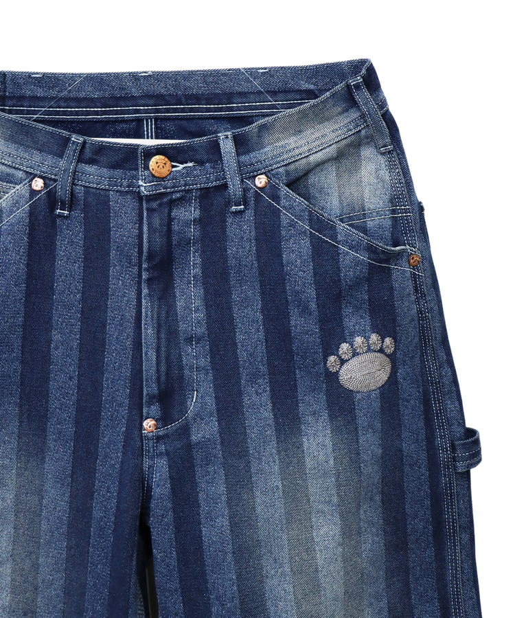 PANDIESTA(パンディエスタ) |SB 熊猫謹製 ストライプジャガード ワイド ペインターパンツ(585651 MENS)