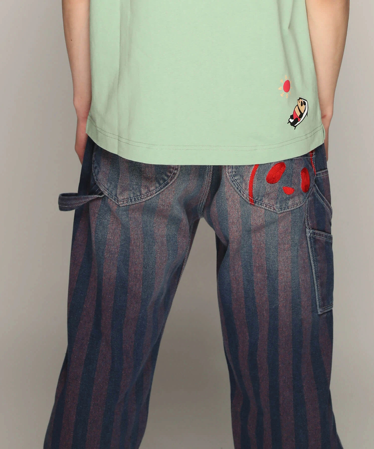 PANDIESTA(パンディエスタ) |SB 熊猫謹製 ストライプジャガード ワイド ペインターパンツ(585651 MENS)