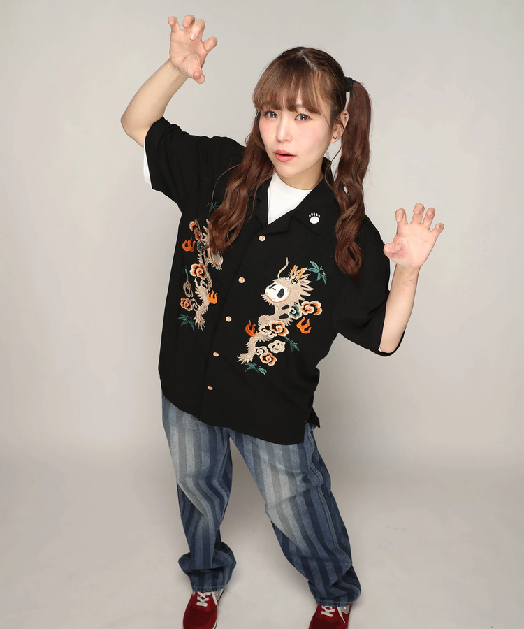 PANDIESTA(パンディエスタ) |SB 熊猫謹製 ストライプジャガード ワイド ペインターパンツ(585651 MENS)