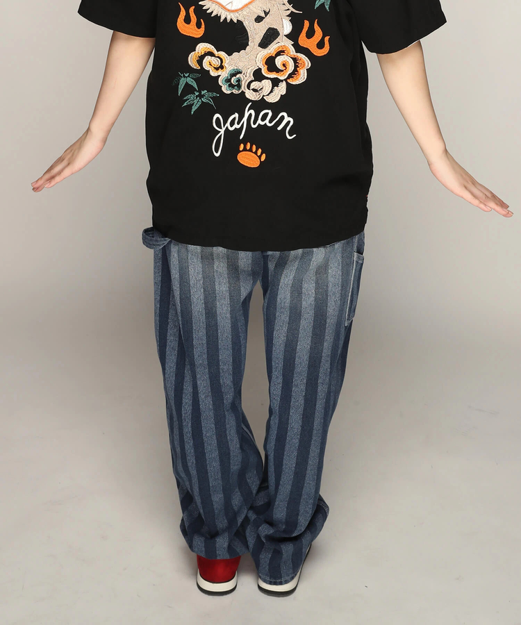 PANDIESTA(パンディエスタ) |SB 熊猫謹製 ストライプジャガード ワイド ペインターパンツ(585651 MENS)
